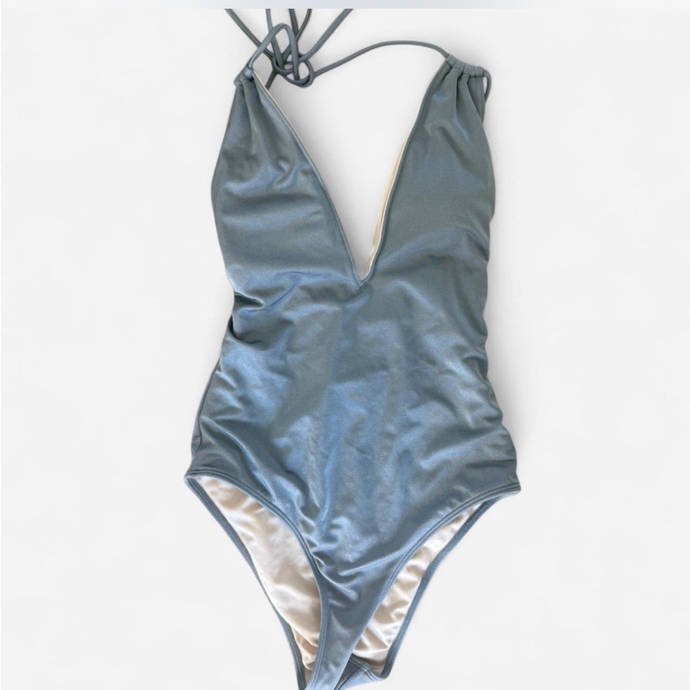 Pacsun Silver Bathing Suit 

One piece, never worn, size small